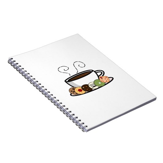 Cookies und Kaffee Notizblock (Rechte Seite)