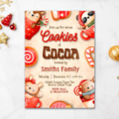 Cookies und Kakao - Feiertagsparty Einladung