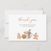 Cookies und Kakao Geburtstag Danke, dass Sie Karte (Vorderseite)