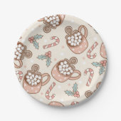 Cookies und Kakao Geburtstag Pappteller (Vorderseite)