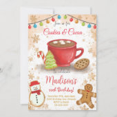 Cookies und Kakao Geburtstagsparty Einladung (Vorderseite)