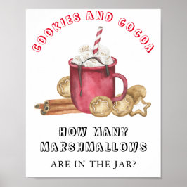 Cookies und Kakao Guess wie viele MARSHMALLOWS Poster