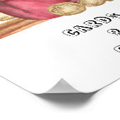 Cookies und Kakao - Karten und Geschenke Babydusch Poster (Ecke)