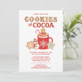 Cookies und Kakao | Lebkuchen | PARTY EINLADUNG (Stehend Vorderseite)