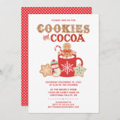 Cookies und Kakao | Lebkuchen | PARTY EINLADUNG (Vorne/Hinten)