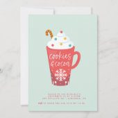Cookies und Kakao-Party Einladung (Vorderseite)
