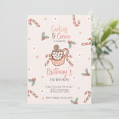 Cookies und Kakao-Winter-Einladung Einladung (Stehend Vorderseite)