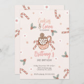 Cookies und Kakao-Winter-Einladung Einladung (Vorne/Hinten)