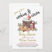 Cookies und Kakaodusche Einladung (Vorne/Hinten)