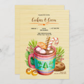 Cookies und Kakaoeinladung Einladung (Vorne/Hinten)