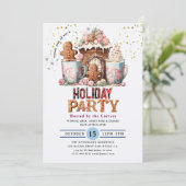 Cookies und Kakaofeier Einladung (Stehend Vorderseite)