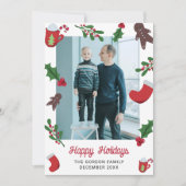 Cookies und Kakaoweihnachtsferien Niedlich Einladung (Vorderseite)