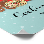 Cookies und Kakaoweihnachtsferien Poster (Ecke)