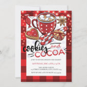 Cookies und Kakaoweihnachtsgebäck Einladung (Vorderseite)