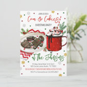 Cookies und Kakaoweihnachtsgebäck Einladung (Stehend Vorderseite)