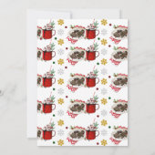 Cookies und Kakaoweihnachtsgebäck Einladung (Rückseite)