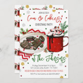 Cookies und Kakaoweihnachtsgebäck Einladung (Vorne/Hinten)