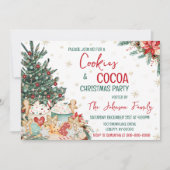 Cookies und Kakaoweihnachtsgebäck Einladung (Vorderseite)