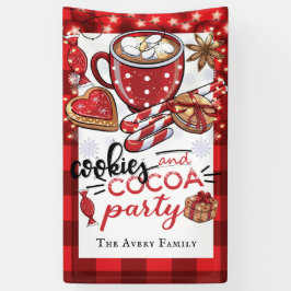 Cookies und Kakaoweihnachtsgebäck Personalisiert Banner