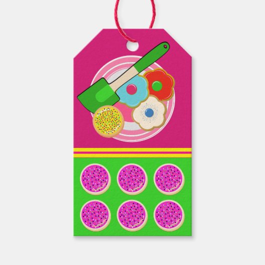 Cookies und Leckereien Geschenkmarke Geschenkanhänger (Vorderseite)