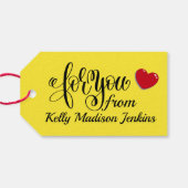 Cookies und Leckereien Geschenkmarke Geschenkanhänger (Rückseite Horizontal)