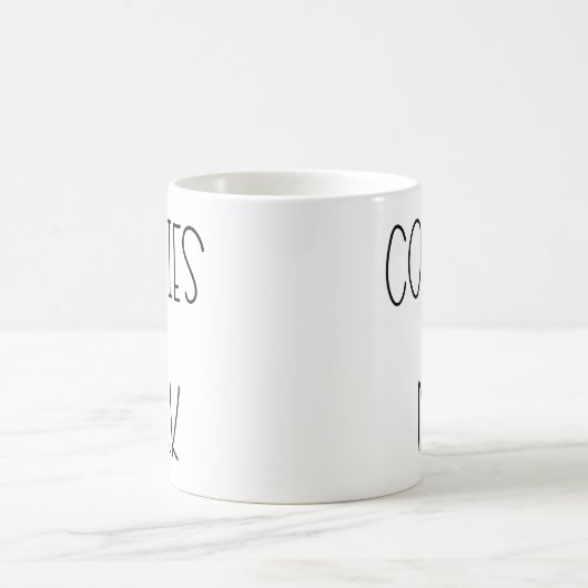 Cookies und Milch Kaffeetasse (Mittel)