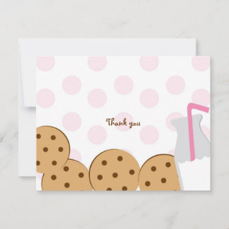 Cookies und Milch Vielen Dank Hinweis Karten
