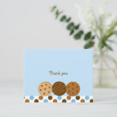 Cookies und Milch Vielen Dank Notizkarten Einladung (Stehend Vorderseite)