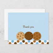 Cookies und Milch Vielen Dank Notizkarten Einladung (Vorne/Hinten)
