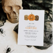 Cookies und Pumpkin Carving Party Einladung
