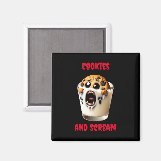 Cookies und Schrei Magnet (Vorderseite/Rückseite)
