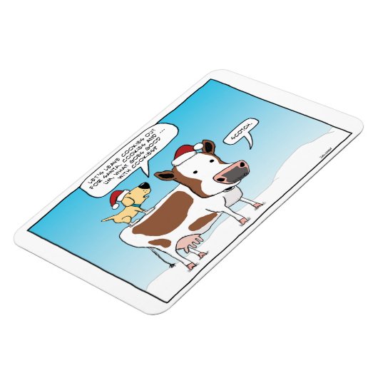 Cookies und Scotch für den Santa-Magneten Magnet (Linke Seite)