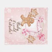 Cookies und warme Kakaowinterdecke Fleecedecke (Vorderseite (Horizontal))