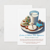 🥛 🍪 "Cookies & Warm Milk Afternoon" 🍪 Einladung (Vorne/Hinten)