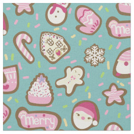 Cookies Weihnachten Türkis Stoff