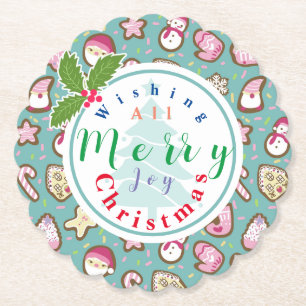 Cookies Weihnachten Türkis Untersetzer