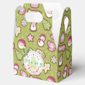 Cookies Weihnachts Grün Gefallen Box Geschenkschachtel (Geöffnet)