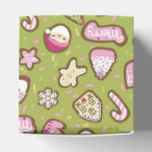 Cookies Weihnachts Grün Gefallen Box Geschenkschachtel (Oben)