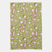 Cookies Weihnachts Grün Geschirrtuch (Vertikal)