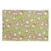 Cookies Weihnachts Grün Kissenbezug (Rückseite)