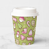 Cookies Weihnachts Grün Pappbecher (Rechts)