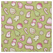 Cookies Weihnachts Grün Stoff (Muster)