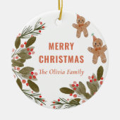 Cookies Weihnachtsgebäck Party Keramik Ornament (Vorne)