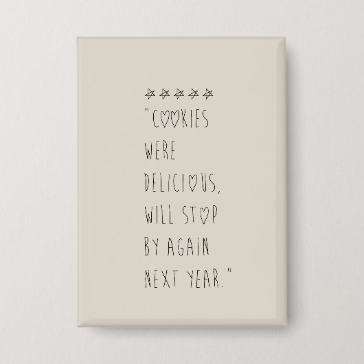 Cookies were delicious button (Vorderseite)