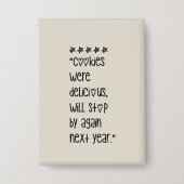 Cookies were delicious button (Vorderseite)