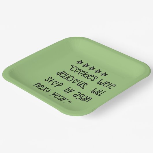 Cookies were delicious pappteller (Gewinkelt)