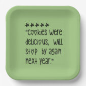 Cookies were delicious pappteller (Vorderseite)