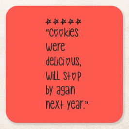 Cookies were delicious rechteckiger pappuntersetzer