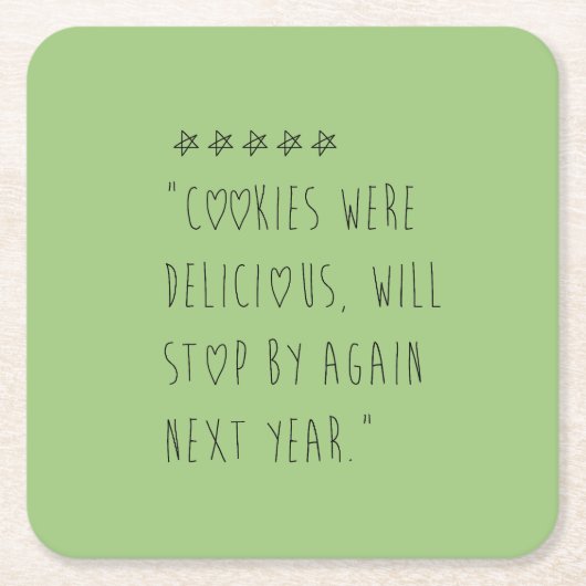 Cookies were delicious rechteckiger pappuntersetzer (Vorderseite)