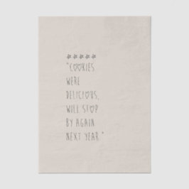 Cookies were delicious seidenpapier